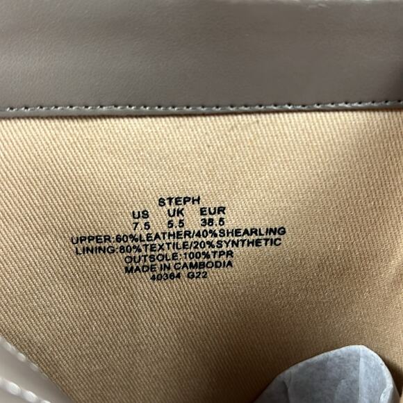 Lauren Ralph Lauren Steph Shearling-Trim Suede Bootie - Taupe - 7.5 - NWOB - Picture 10 of 10